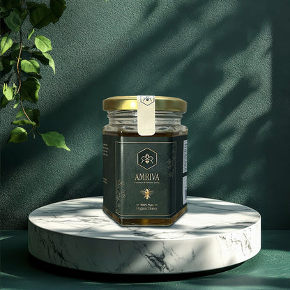 AMRIVA 100% Pure Raw Organic Honey –  500ml