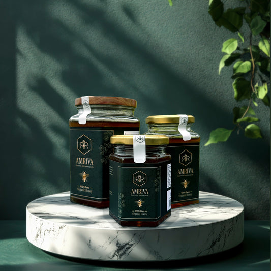 AMRIVA 100% Pure Raw Organic Honey –  250 ml